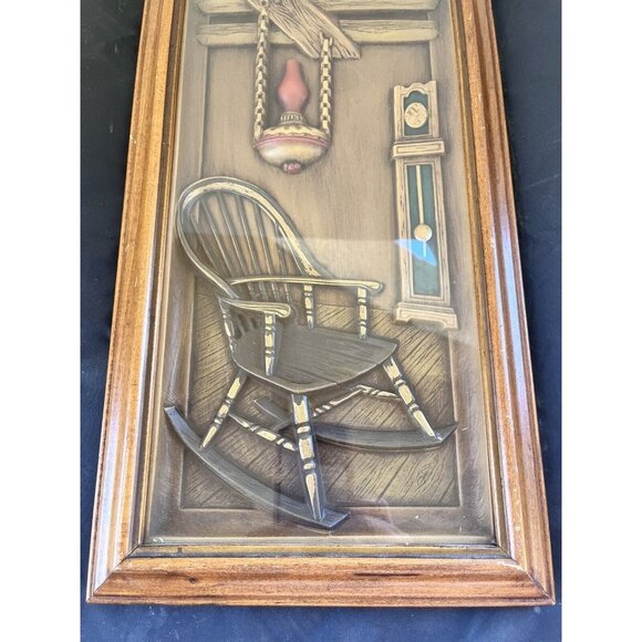 Mid Century Rustic Home Vintage Turner Wall Accessories Framed 3 D Art Vacuform - Picture 2 of 9